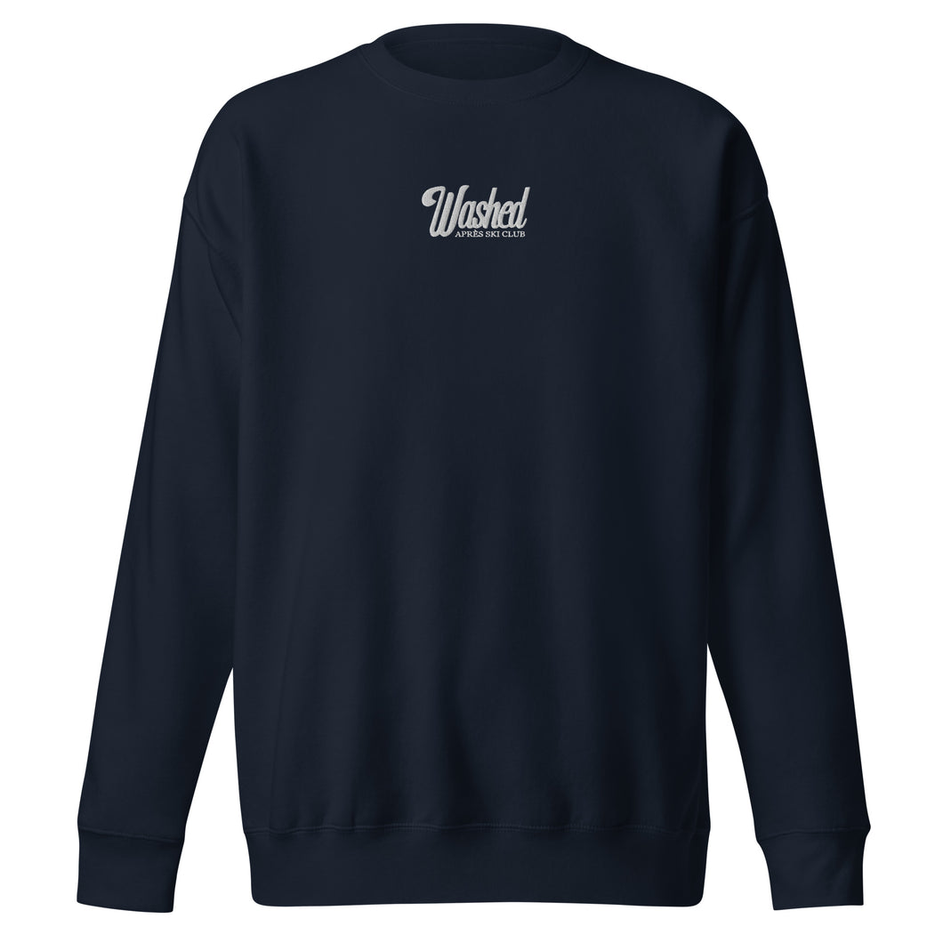 Washed Après Ski Club Navy Crewneck